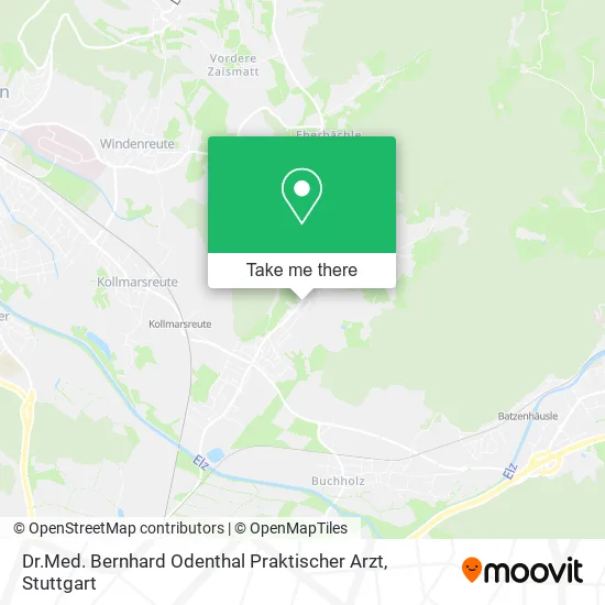 Карта Dr.Med. Bernhard Odenthal Praktischer Arzt