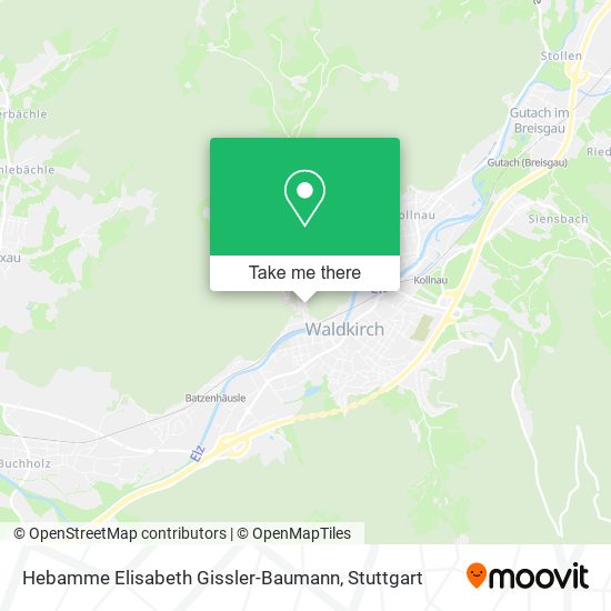 Карта Hebamme Elisabeth Gissler-Baumann