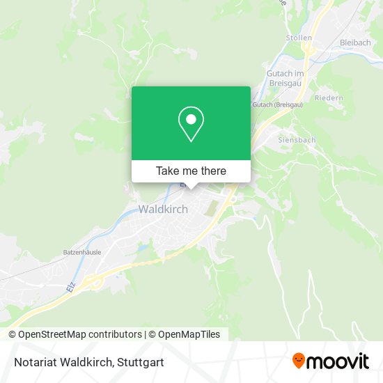 Notariat Waldkirch map