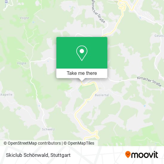 Skiclub Schönwald map