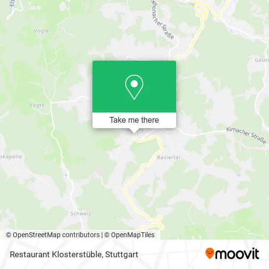 Карта Restaurant Klosterstüble