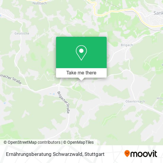 Ernährungsberatung Schwarzwald map