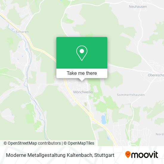 Moderne Metallgestaltung Kaltenbach map