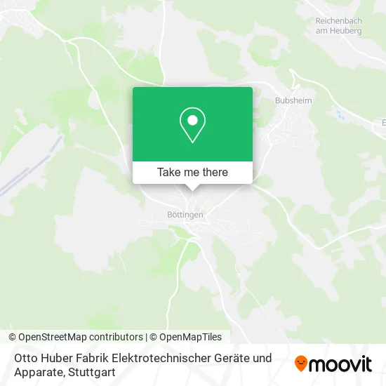 Карта Otto Huber Fabrik Elektrotechnischer Geräte und Apparate