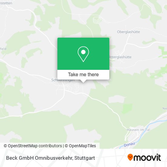 Beck GmbH Omnibusverkehr map