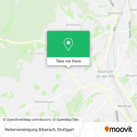 Карта Reitervereinigung Biberach