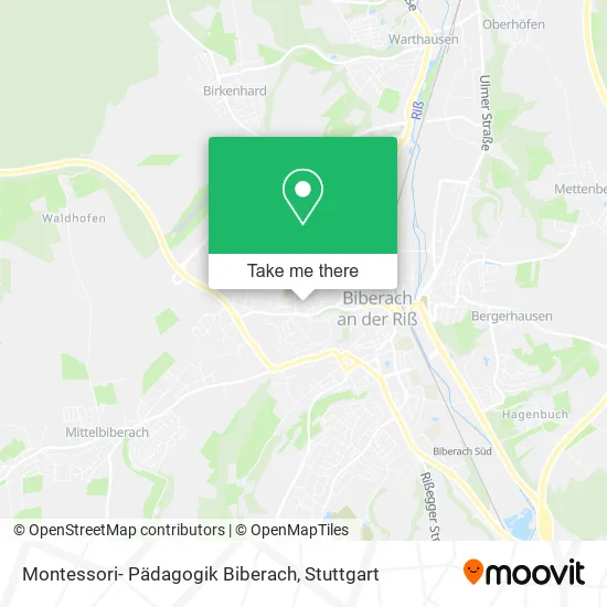 Карта Montessori- Pädagogik Biberach