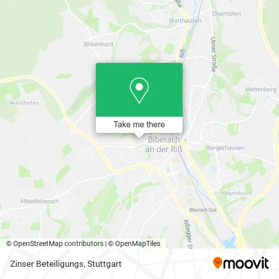 Карта Zinser Beteiligungs