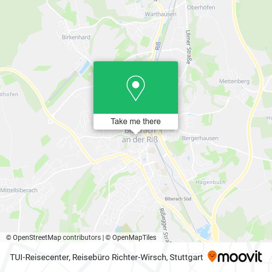 Карта TUI-Reisecenter, Reisebüro Richter-Wirsch