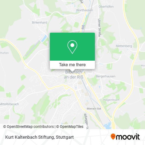 Kurt Kaltenbach Stiftung map