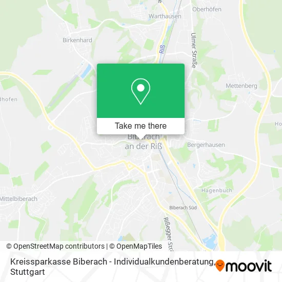 Карта Kreissparkasse Biberach - Individualkundenberatung