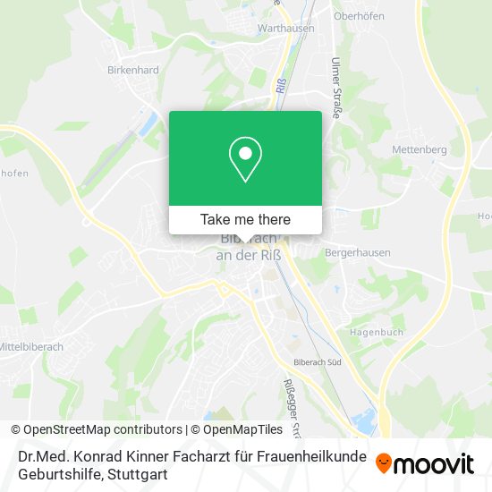 Dr.Med. Konrad Kinner Facharzt für Frauenheilkunde Geburtshilfe map