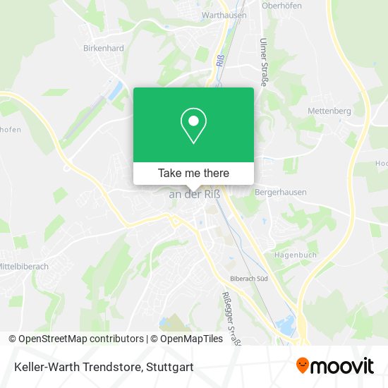 Keller-Warth Trendstore map