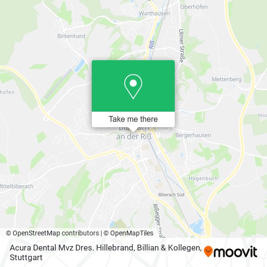 Acura Dental Mvz Dres. Hillebrand, Billian & Kollegen map