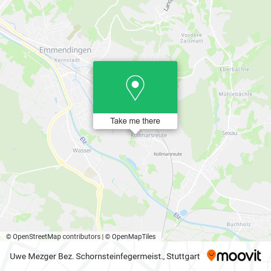 Uwe Mezger Bez. Schornsteinfegermeist. map