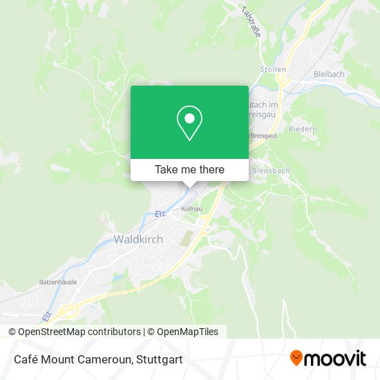 Карта Café Mount Cameroun