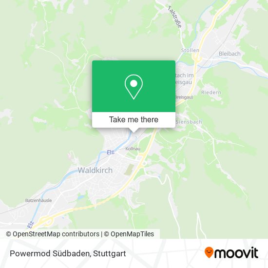 Powermod Südbaden map