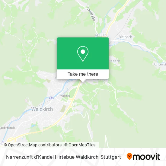 Карта Narrenzunft d'Kandel Hirtebue Waldkirch