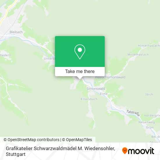 Карта Grafikatelier Schwarzwaldmädel M. Wiedensohler