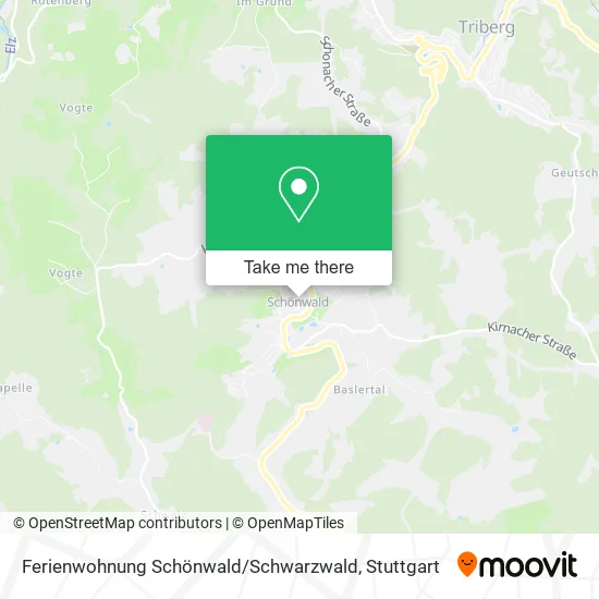 Карта Ferienwohnung Schönwald / Schwarzwald