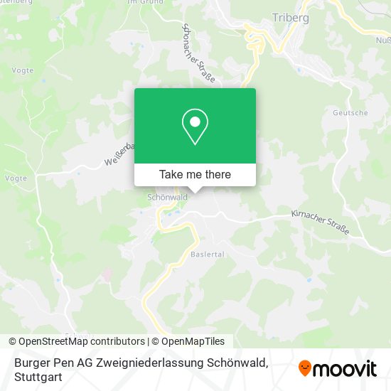 Burger Pen AG Zweigniederlassung Schönwald map
