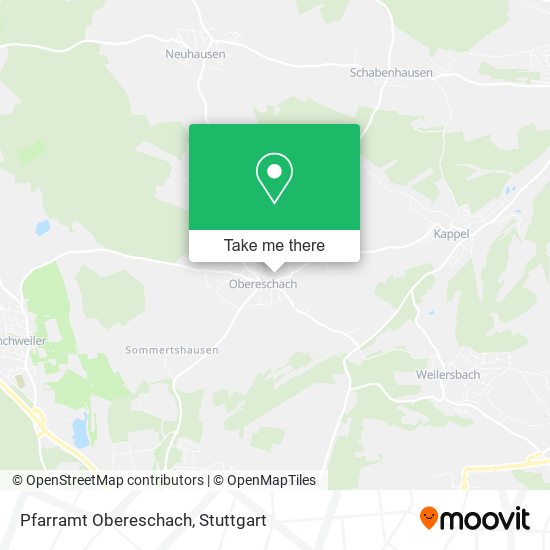 Pfarramt Obereschach map