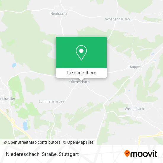 Карта Niedereschach. Straße