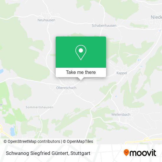 Schwanog Siegfried Güntert map