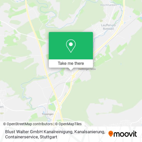 Blust Walter GmbH Kanalreinigung, Kanalsanierung, Containerservice map