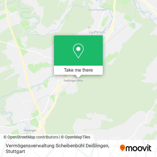 Карта Vermögensverwaltung Scheibenbühl Deißlingen