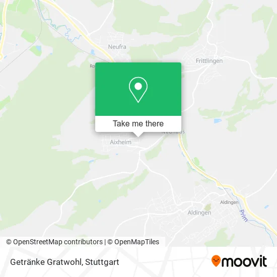 Карта Getränke Gratwohl