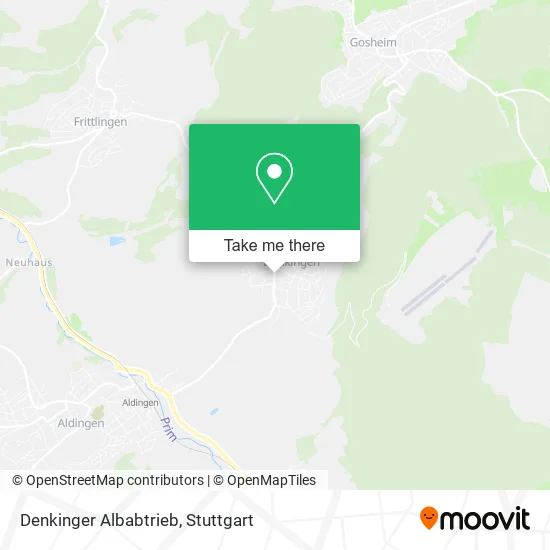 Карта Denkinger Albabtrieb