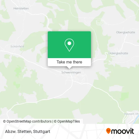 Карта Abzw. Stetten