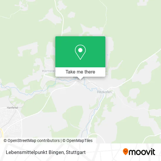 Карта Lebensmittelpunkt Bingen