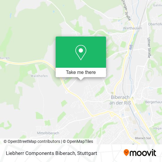 Liebherr Components Biberach map