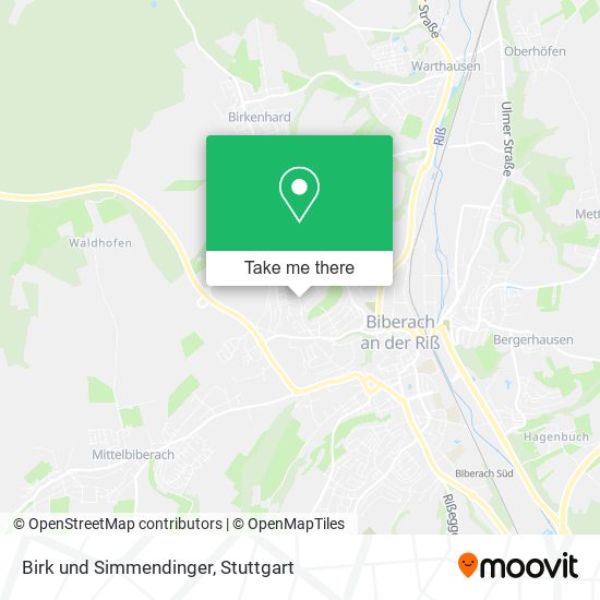 Карта Birk und Simmendinger