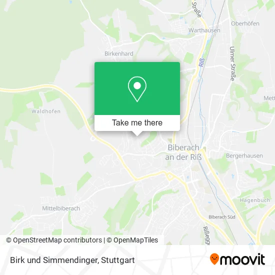 Карта Birk und Simmendinger