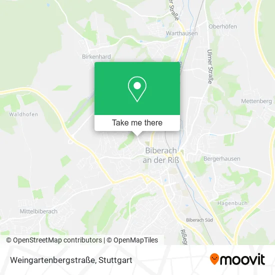 Карта Weingartenbergstraße