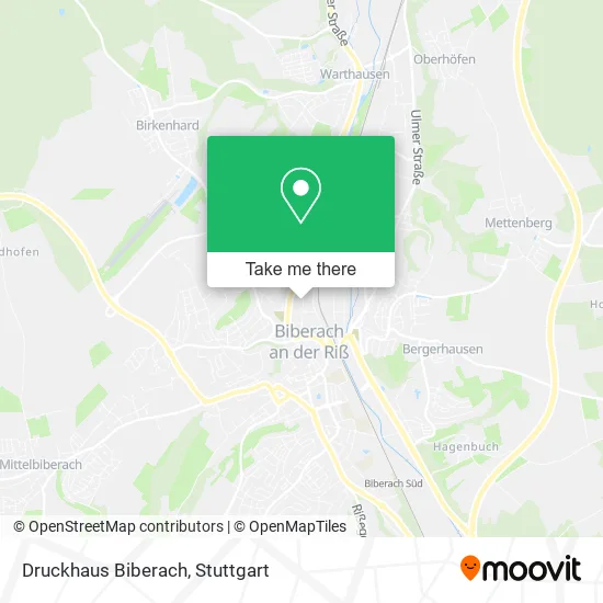 Карта Druckhaus Biberach