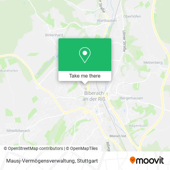 Карта Mausj-Vermögensverwaltung
