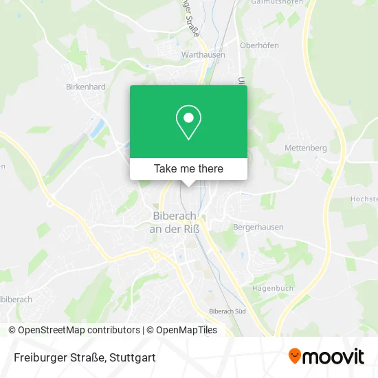 Карта Freiburger Straße