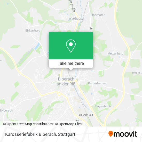 Карта Karosseriefabrik Biberach