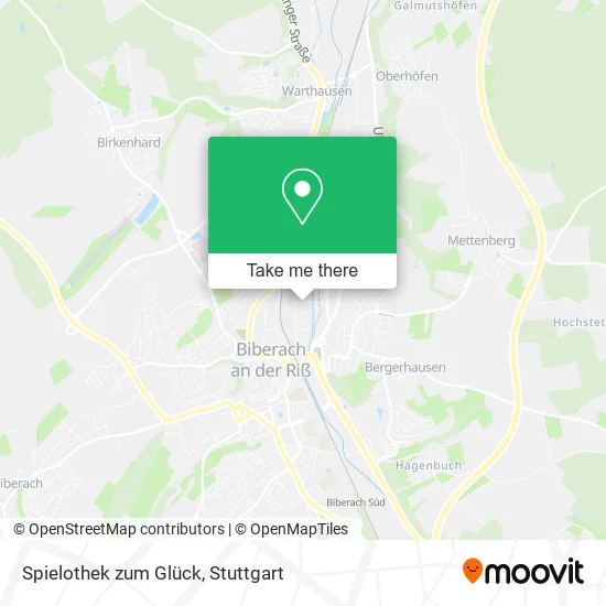 Карта Spielothek zum Glück