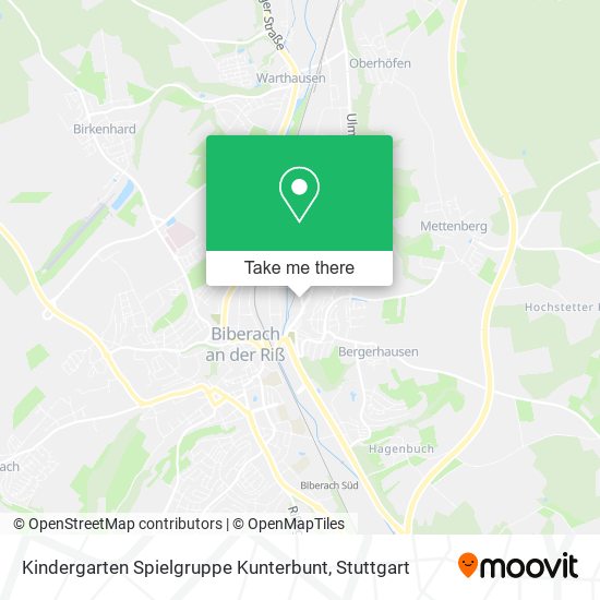 Kindergarten Spielgruppe Kunterbunt map