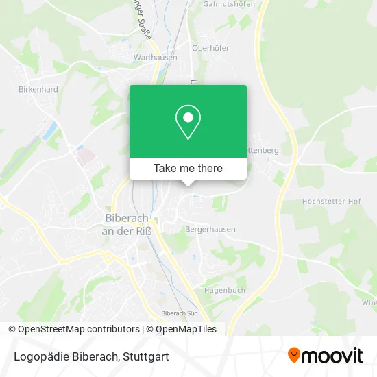 Карта Logopädie Biberach