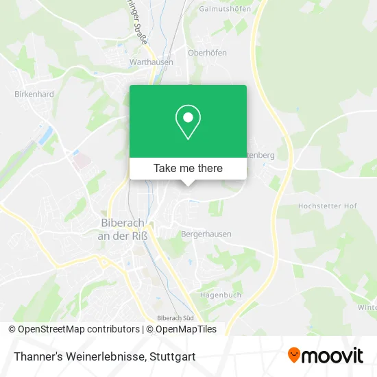 Карта Thanner's Weinerlebnisse