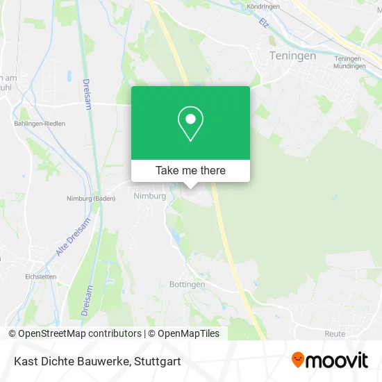 Карта Kast Dichte Bauwerke