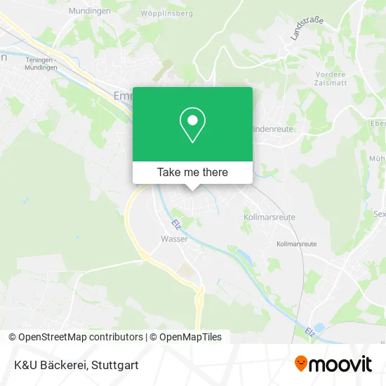 Карта K&U Bäckerei