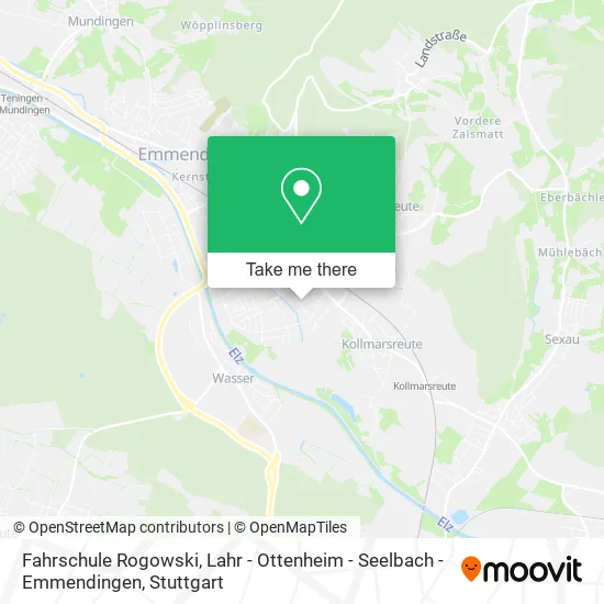Карта Fahrschule Rogowski, Lahr - Ottenheim - Seelbach - Emmendingen