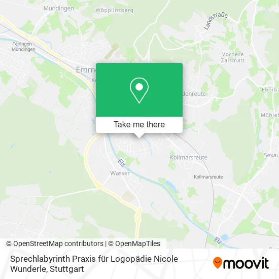 Карта Sprechlabyrinth Praxis für Logopädie Nicole Wunderle